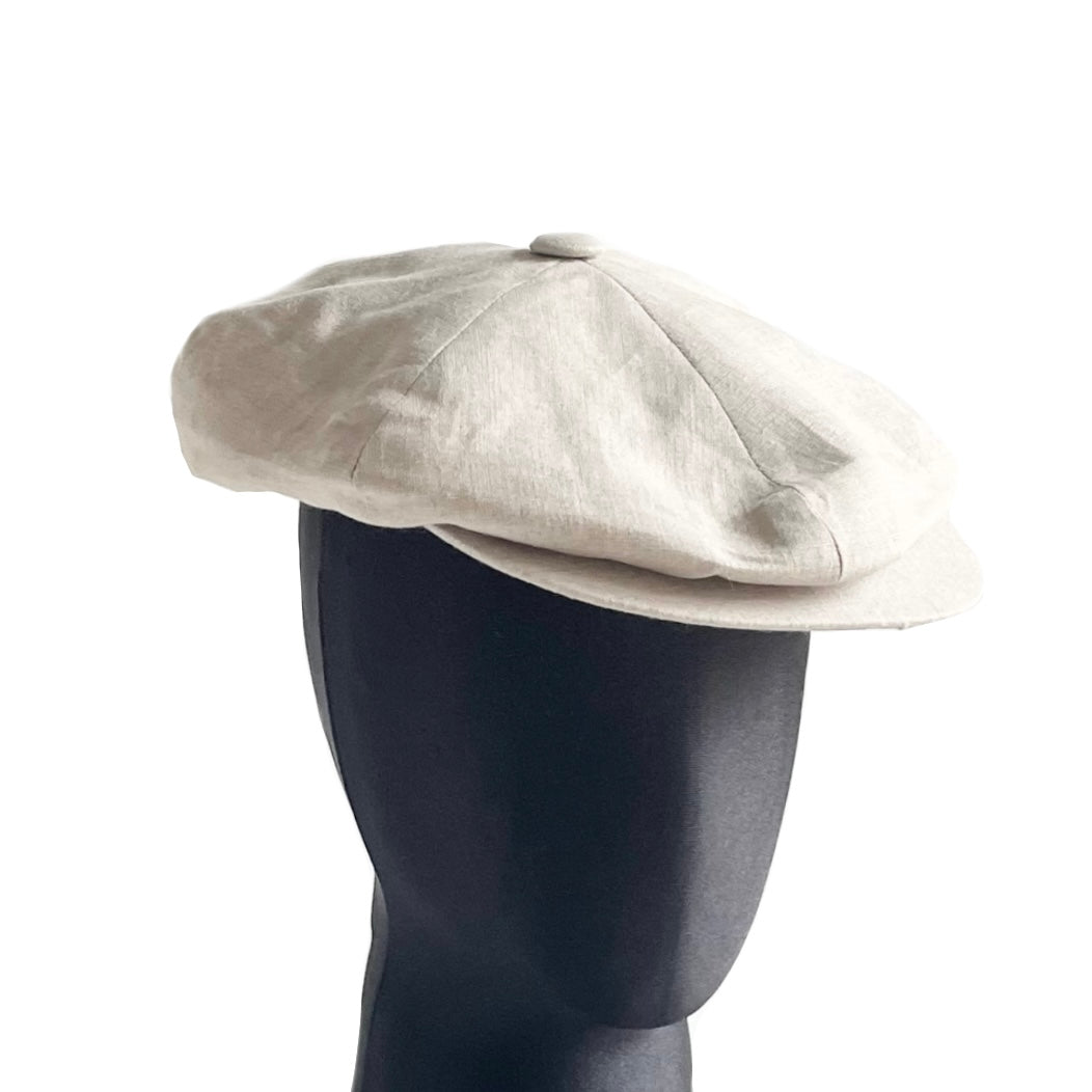 GATSBY CAP / LINEN NATURAL