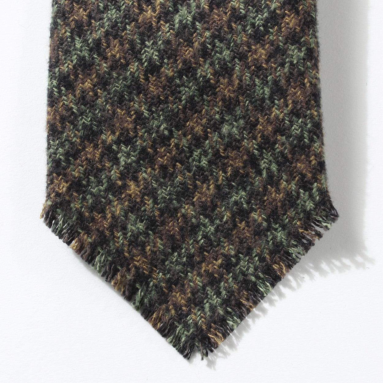 Tweed de algodón con corbata de mano de mano