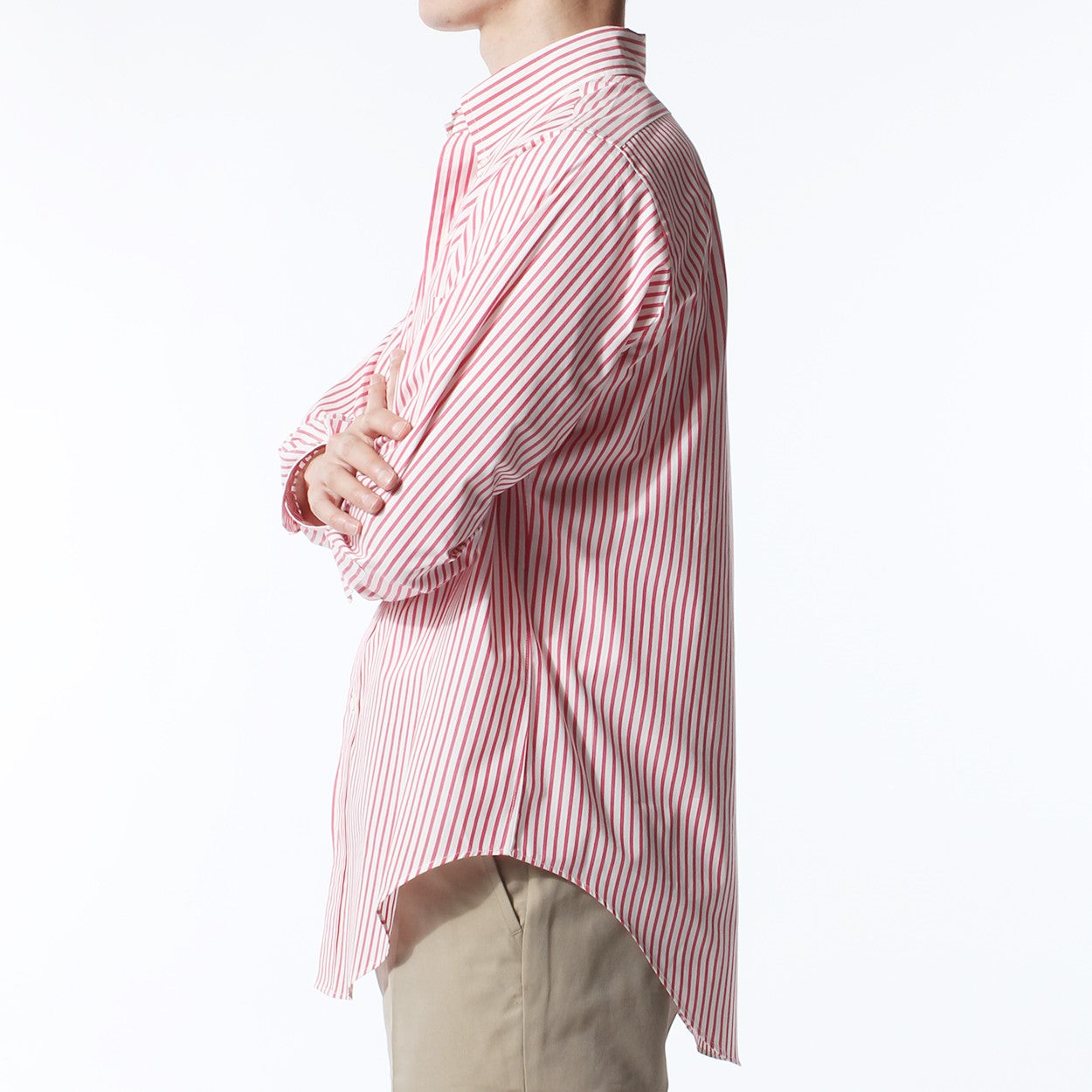 BD SHIRT / CANDY STRIPE PINK