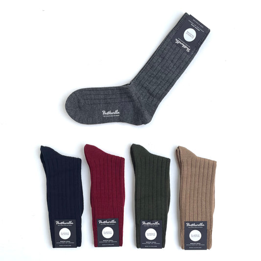 Pantherella / Merino Wool Rib Socks B59905