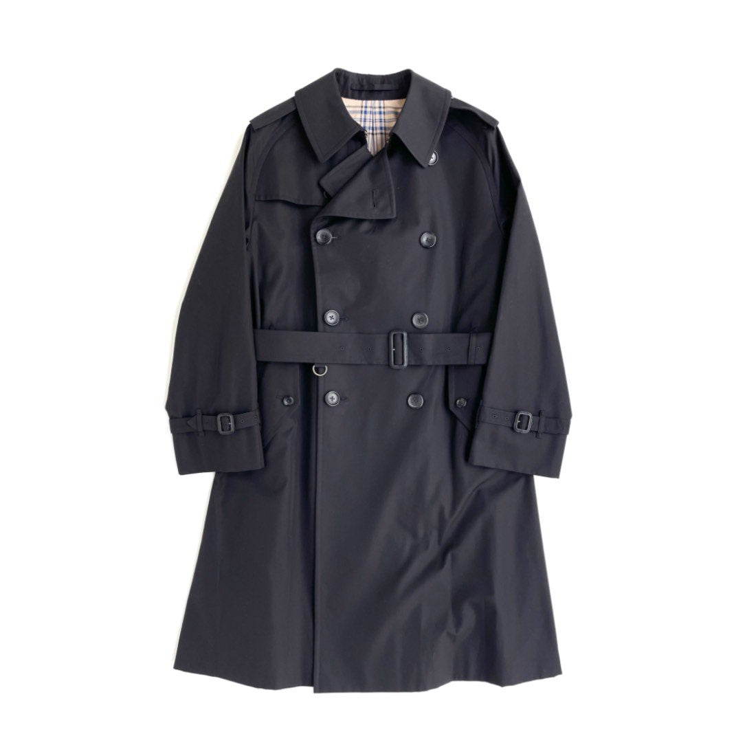 TRENCH COAT / COTTON GABARDINE BLACK