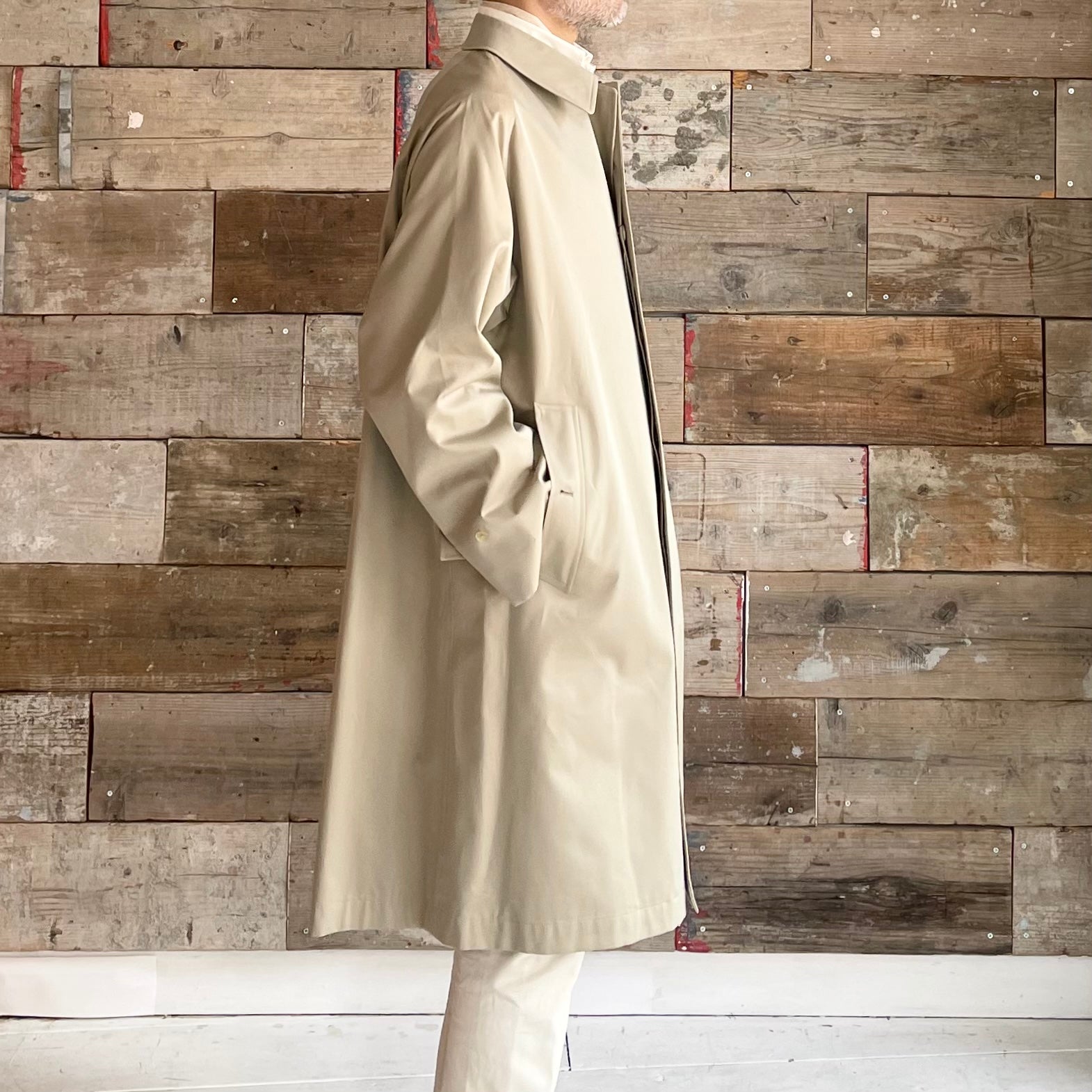 アナトミカSINGLE RAGLAN COAT 1GABARDINE BEIGE smcint.com