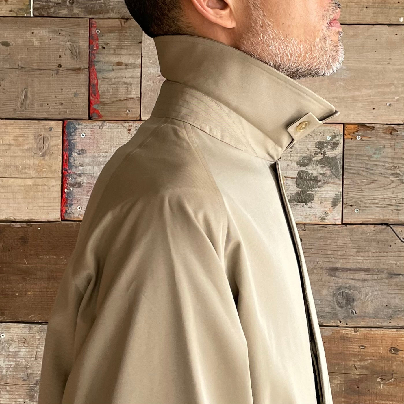 アナトミカSINGLE RAGLAN COAT 1GABARDINE BEIGE smcint.com